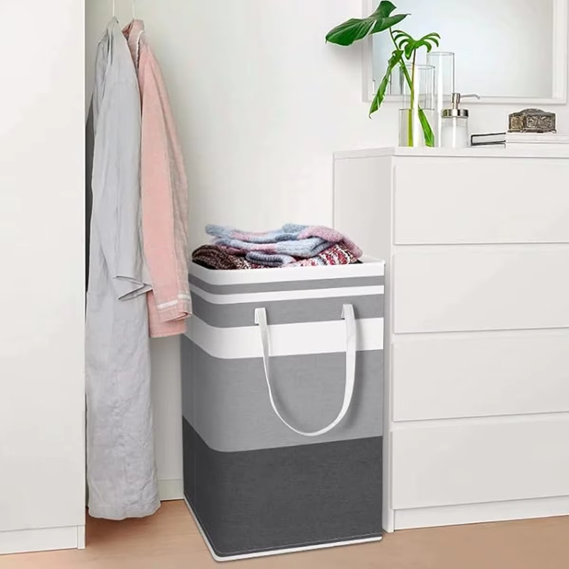 Large Grey Laundry Basket