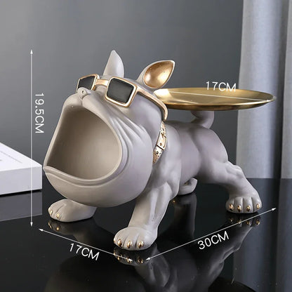 Bulldog Figurine & Storage Box