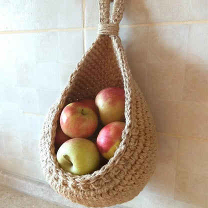 Wall-Mounted Wicker Basket