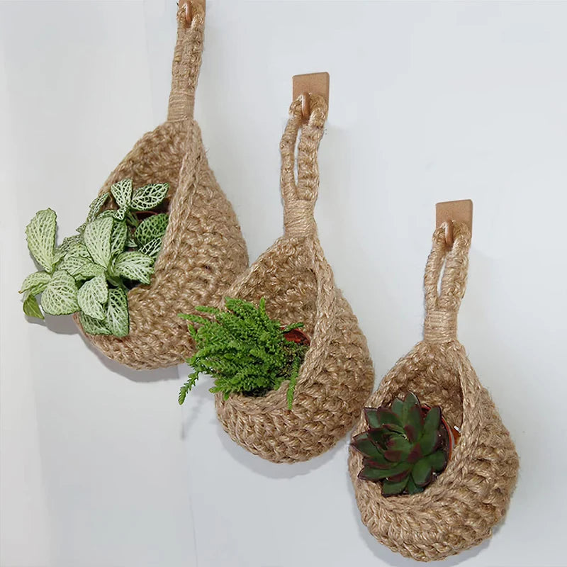 Wall-Mounted Wicker Basket