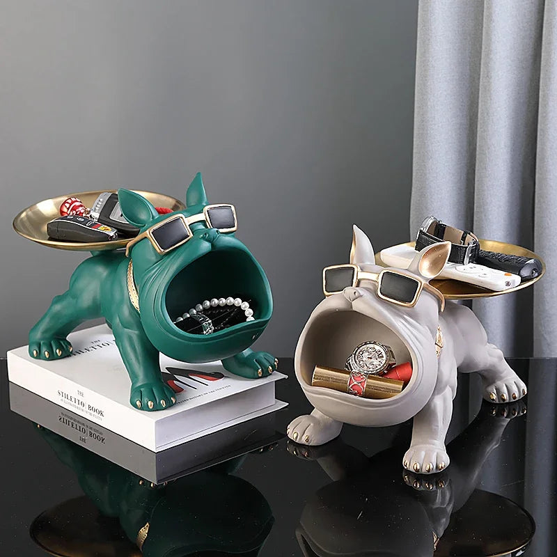 Bulldog Figurine & Storage Box