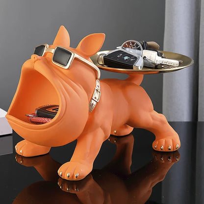 Bulldog Figurine & Storage Box