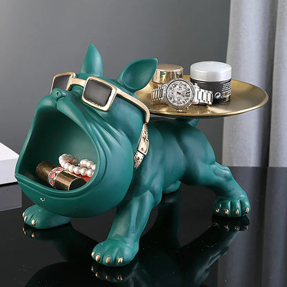 Bulldog Figurine & Storage Box