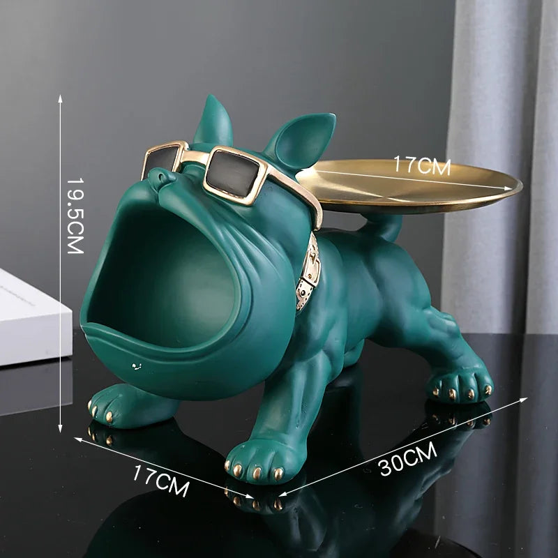 Bulldog Figurine & Storage Box